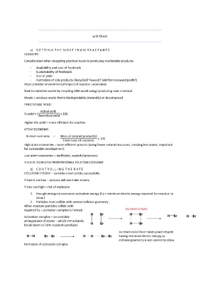 Key to Passing Highers Chem - UNIT 3