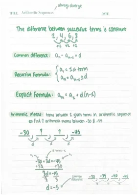 Arithmetic and Geometric Sequences