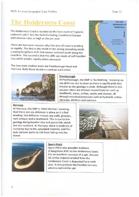 Holderness Coast Case Study: Erosion, Maps & Sea Defences