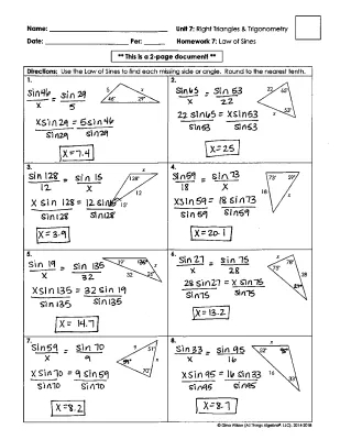 Learn Easy Trigonometry: Law of Sines and Right Triangle Solutions with Calculator