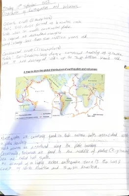 Understanding Earthquakes and Volcanoes: Features, Distribution, and Plate Boundaries