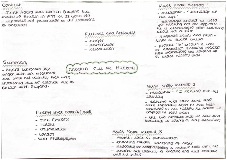 Power and Conflict Poetry Revision