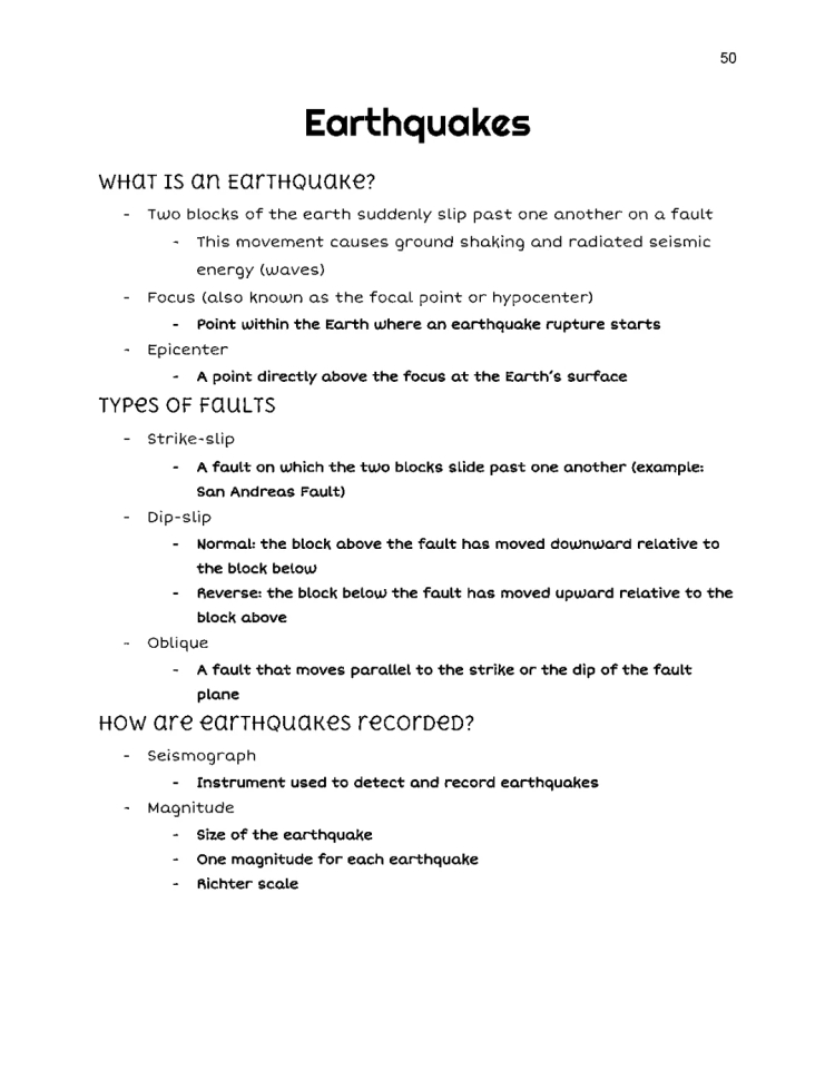 All About Earthquakes: Fault Types, Seismographs, and Plate Boundaries