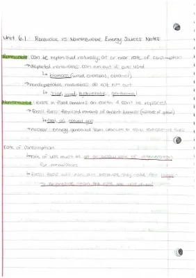 Energy: Renewable vs Nonrenewable Resources for APES - Differences, Examples & More