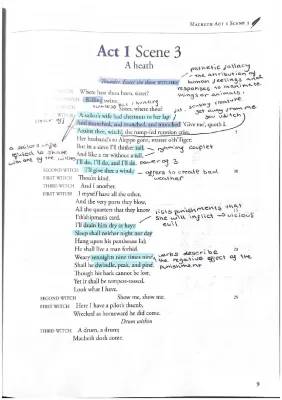 Macbeth Act 1 Scene 3 Annotations PDF and Summary