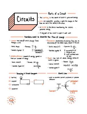 Circuits Study Guide