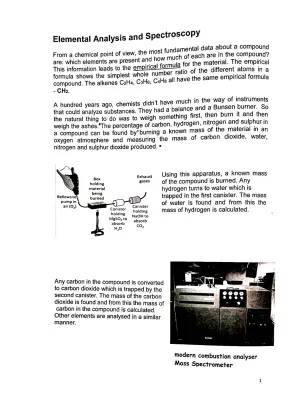 Advanced Higher Chemistry - Chemical Analysis notes