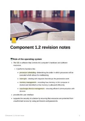 Fun Notes on Operating Systems & Memory in OCR Computer Science