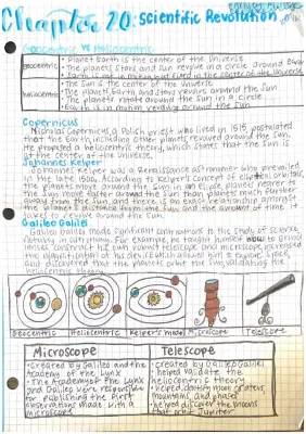 7th Grade Social Studies Notes: Scientific Revolution and Heliocentric Theory PDF