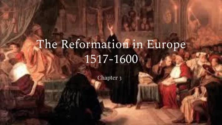 “Reformation in Euro-pe” Chapter 3