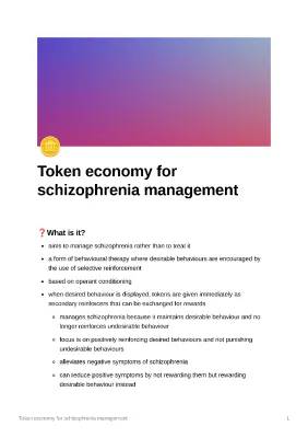 Token Economy for Schizophrenia: Easy Guide and Examples