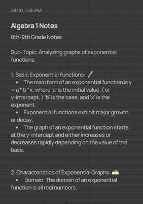 Fun with Exponential Graphs: Easy Algebra 1 Guide for Kids