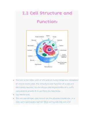 AP Bio Unit 2: Cell Structure and Function - Notes, Quizlet, Cheat Sheet & More