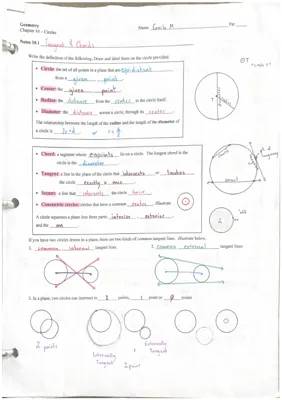 Fun Circle Notes & Theorems for Kids: Easy PDF Worksheets