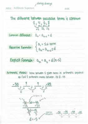 Learn About Arithmetic Sequences and Cool Patterns