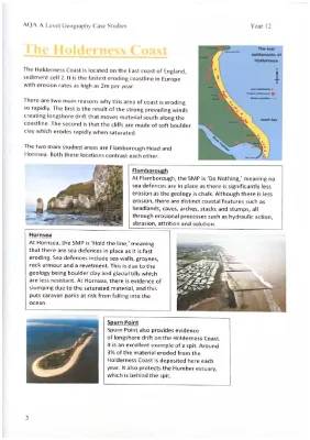 Holderness Coast Case Study: Erosion, Maps & Sea Defences