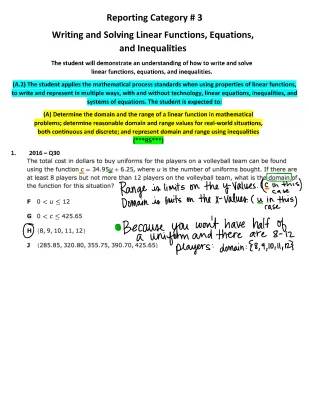 Learn About Linear Functions and Real-Life Equations!