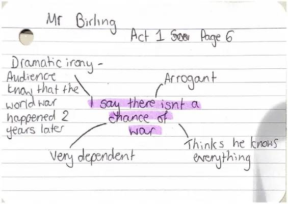 Mr Birling Quotes and Analysis for Kids