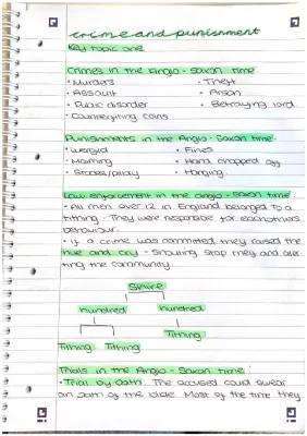 Anglo-Saxon & Medieval Crimes and Punishments KS2/KS3/GCSE History