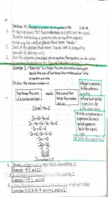 Translating Sentences into Equations