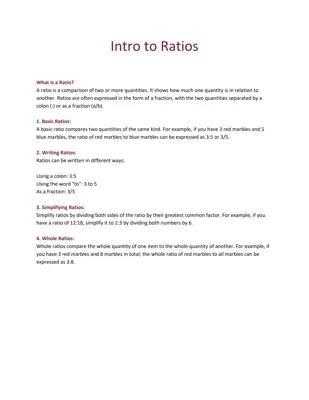 Ratios Made Easy: Learn What Ratios Are and How to Write and Simplify Them