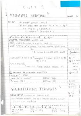 Grade 10 Chemistry Unit 1: Intro to Chemistry Notes, Worksheets, and Answers