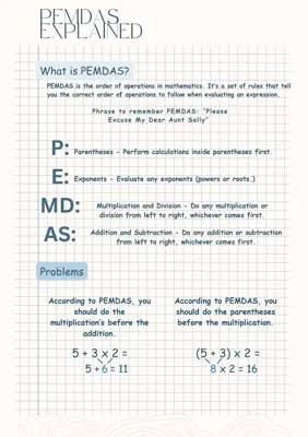 Learn PEMDAS: Order of Operations Made Easy!