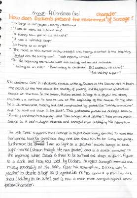 A Christmas Carol Grade 9 Essay on Scrooge's Redemption