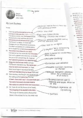 My Last Duchess Analysis Notes & PDF | Power and Conflict Poetry