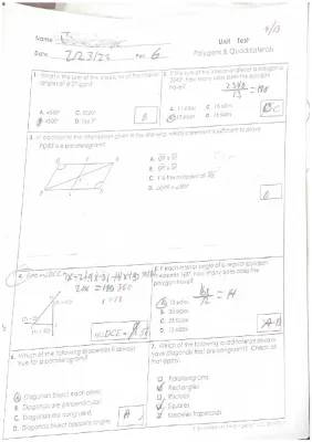 Unite test polygons& quadrilaterals 