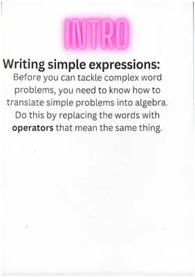 Learn to Write Algebra Expressions with Variables and Use Parentheses