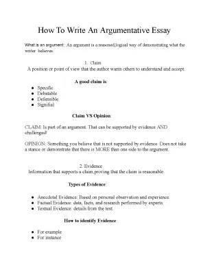 How to Structure and Write an Argumentative Essay Step-by-Step