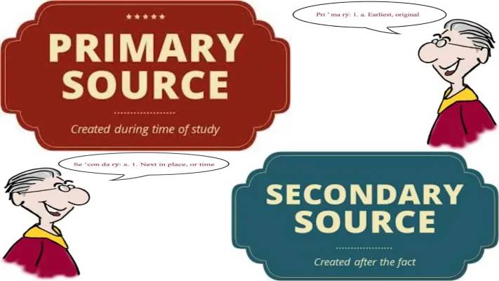 Primary and secondary sources notes