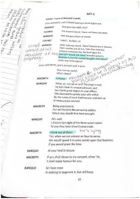 Macbeth Act 2: Detailed Annotations, Summaries, and Soliloquy Analysis for Kids