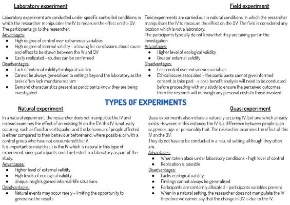 Fun With Experiments: Lab vs Field, and Cool Natural and Quasi Ones!