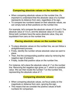 Absolute value - Comparing absolute values