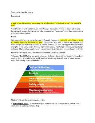 Understanding Maslow's Hierarchy of Needs and Self-Determination Theory