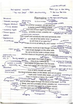 Remains Poem Analysis for Kids - Simon Armitage