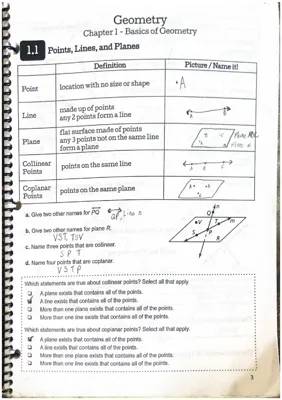 Geometr notes 