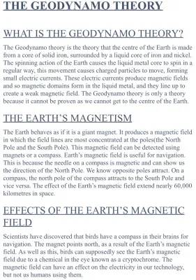 Geodynamo Theory Explained Simply: Understanding Earth's Magnetic Field