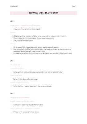 Understanding Schaffer's Stages of Attachment in Child Development
