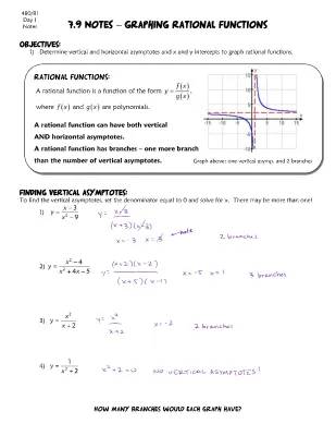 Graphing Rational Functions 