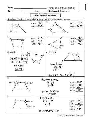 Fun with Trapezoids: Solving Problems & Finding Heights!