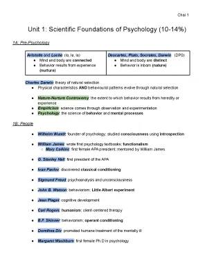 Fun with Psychology: Exploring Unit 1, Darwin's Big Ideas & Mary Calkins