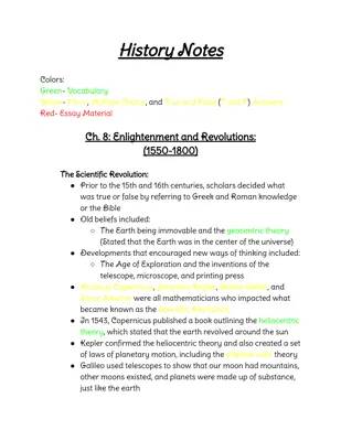 World History Fun Notes: Enlightenment & Scientific Revolution for 9th Graders