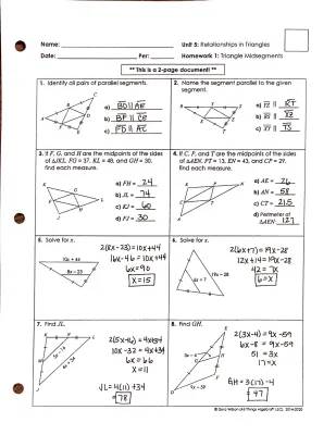 Easy Triangle Midsegments Answers: Formulas, Theorems & Fun Examples!