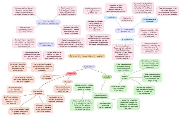 Rusbult's investment model of relationships 