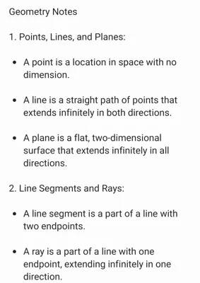 High School Geometry Study Notes PDF Free Download: Polygons & Pythagoras