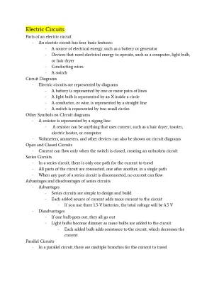 Electric Circuits: Series and Parallel Circuits for Kids - Advantages, Disadvantages, and Cool Symbols