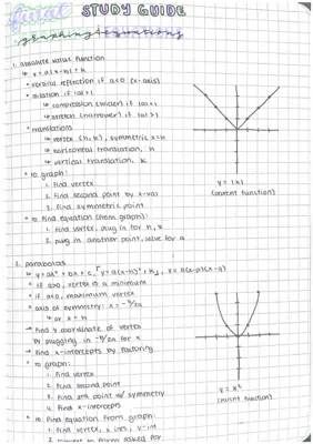 Absolute Value Function Examples and Graphing Worksheet